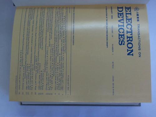 IEEE - Transactions on Electron Devices. Volume 39, 1992. 12 booklets in two volumes
