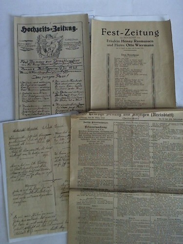 Hochzeits-Zeitung - Fest-Nummer zur Vermhlungsfeier von Frl. Anny Meyer mit Herrn Jonny Cremer, Nummer 1. Bad-Lippspringe, 17. Juli 1925