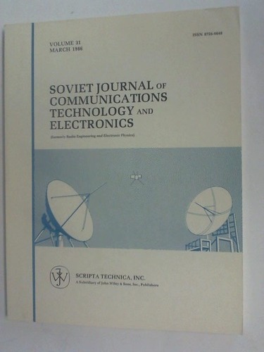 Soviet Journal of Communications Technology and Electronics - Volume 31, March 1986, Number 3