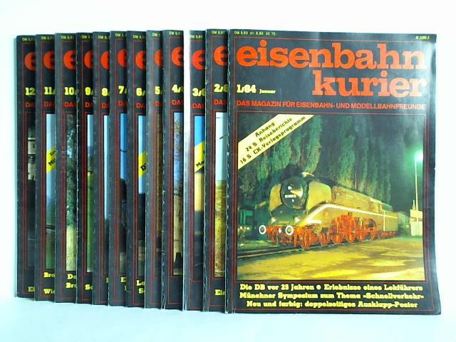 Eisenbahn-Kurier - Das Magazin fr Eisenbahn- und Modellbahnfreunde - 19. Jahrgang 1984, Heft 1 bis 12. Zusammen 12 Hefte