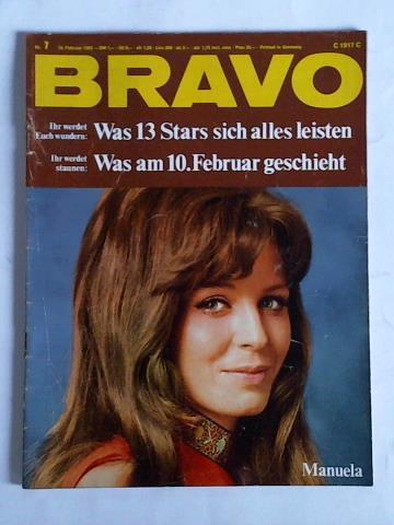 Bravo (Jugendmagazin) - Heft Nr. 7/1969: Manuela