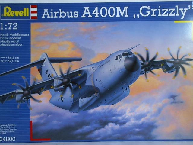 Revell AG - Airbus A 400 M Grizzly, Nr. 04800 - Plastik-Modellbausatz 1:72 (64,4 x 59 cm)