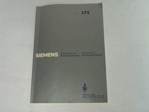 Siemens AG, Berlin-Mnchen - Siemens Forschungs- und Entwicklungsberichte, Band 1, 1972