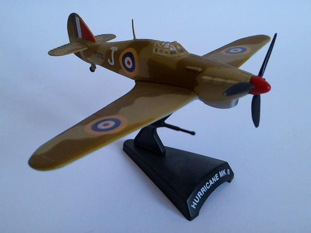 Flugzeug Standmodell Metall - Hurricane MK II