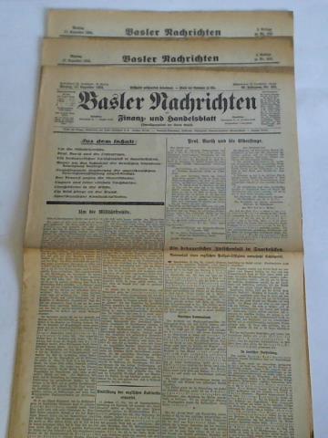 Basler Nachrichten mit Finanz- und Handelsblatt (Intelligenzblatt der Stadt Basel) - 90. Jahrgang 1934, Nr. 345 (Montag, 17. Dezember): Um die Militrkredite / Prof. Barth und die Eidesfrage u.a.