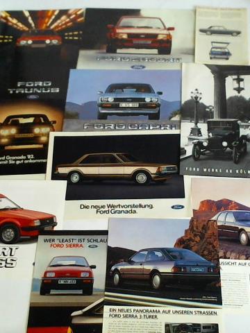 Ford Werke AG, Kln / Ford Motor Company, Detroit (Hrsg.) - 7 Werbeprospekte und 4 Zeitungs-Anzeigen