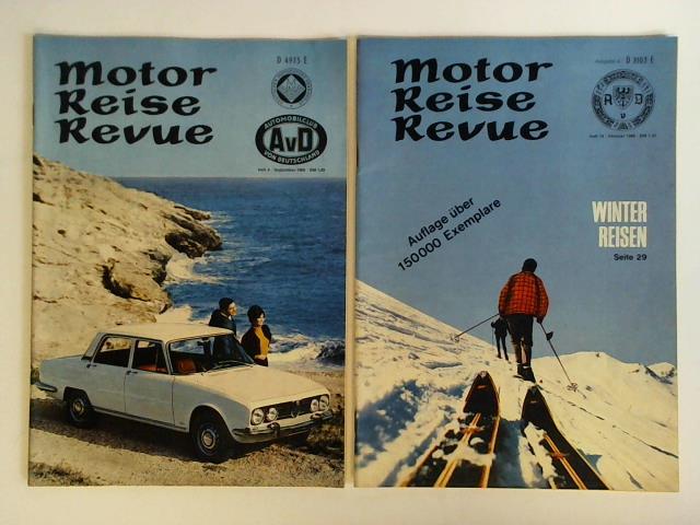 Motor-Reise-Revue - Heft 9, September 1968 / Heft 10, Oktober 1968. Zusammen 2 Hefte