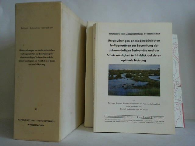 Birkholz, Bernhard / Schmatzler, Eckhard / Schneekloth, Heinrich - Untersuchungen an niederschsischen Torflagersttten zur Beurteilung der abbauwrdigen Trofvorrte und der Schutzwrdigkeit im Hinblick auf deren optimale Nutzung. Textband und Karten