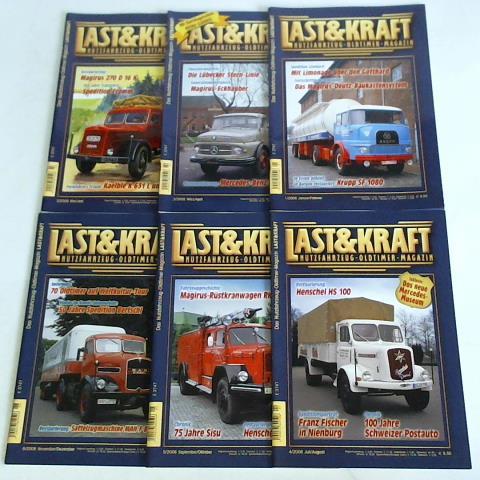 Last & Kraft - Nutzfahrzeug-Oldtimer-Magazin - Jahrgang 2006, Heft Nr. 1 bis 6. Zusammen 6 Hefte