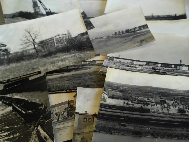 13 Original-Fotografien mit Ansichten von Wolfsburg aus 1941 bis 1952 (ein Bild eventuell 1962)