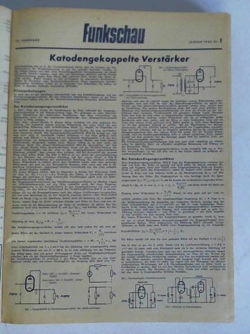 Funkschau - 20. Jahrgang 1948, Heft 1 bis 12 / 21. Jahrgang 1949, Heft 1 bis 18. Zusammen in einem Band
