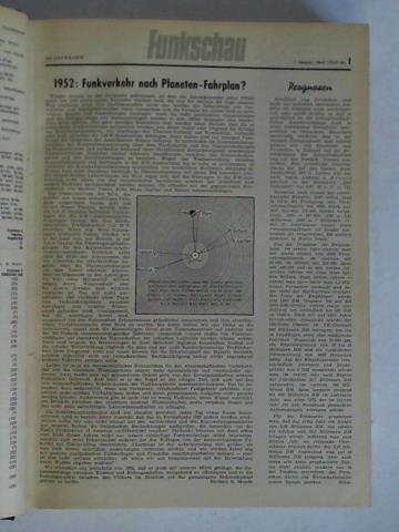 Funkschau - 24. Jahrgang 1952, Heft 1 bis 24 zusammen in einem Band