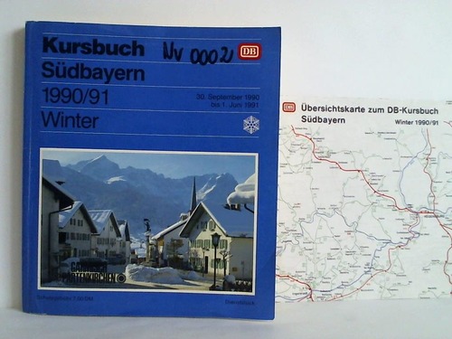 Bundesbahndirektion Mnchen (Hrsg.) - Kursbuch Sdbayern. Winter 1990/91, vom 30. September 1990 bis 1. Juni 1991