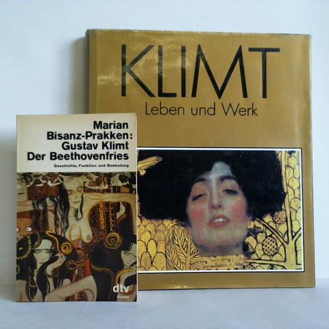 (Klimt, Gustav) - Gustav Klimt - Der Beethovenfries. Geschichte, Funktion und Bedeutung; Marian Bisanz-Prakken / Klimt - Leben und Werk; Susanna Partsch. Zusammen 2 Bnde