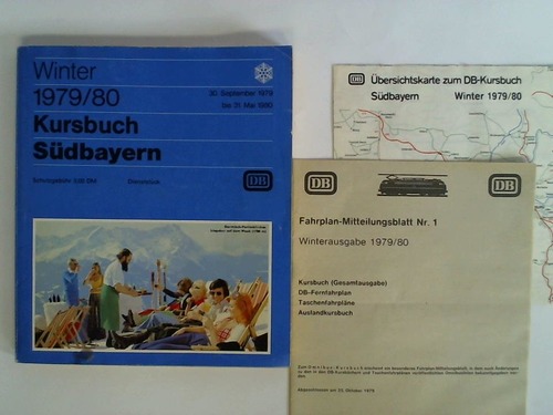 Bundesbahndirektion Mnchen (Hrsg.) - Kursbuch Sdbayern. Winter 1979/80, vom 30. September 1979 bis 31. Mai 1980