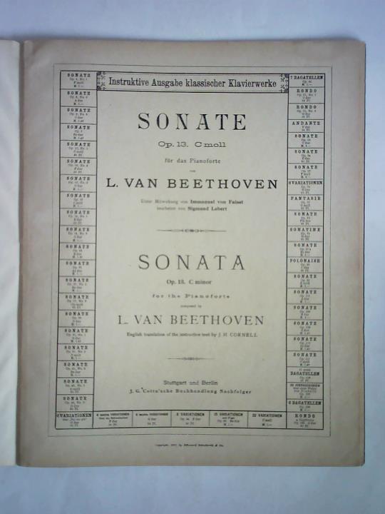 Beethoven, L. van - Instruktive Ausgabe klassischer Klavierwerke. 2 Hefte in einem Band