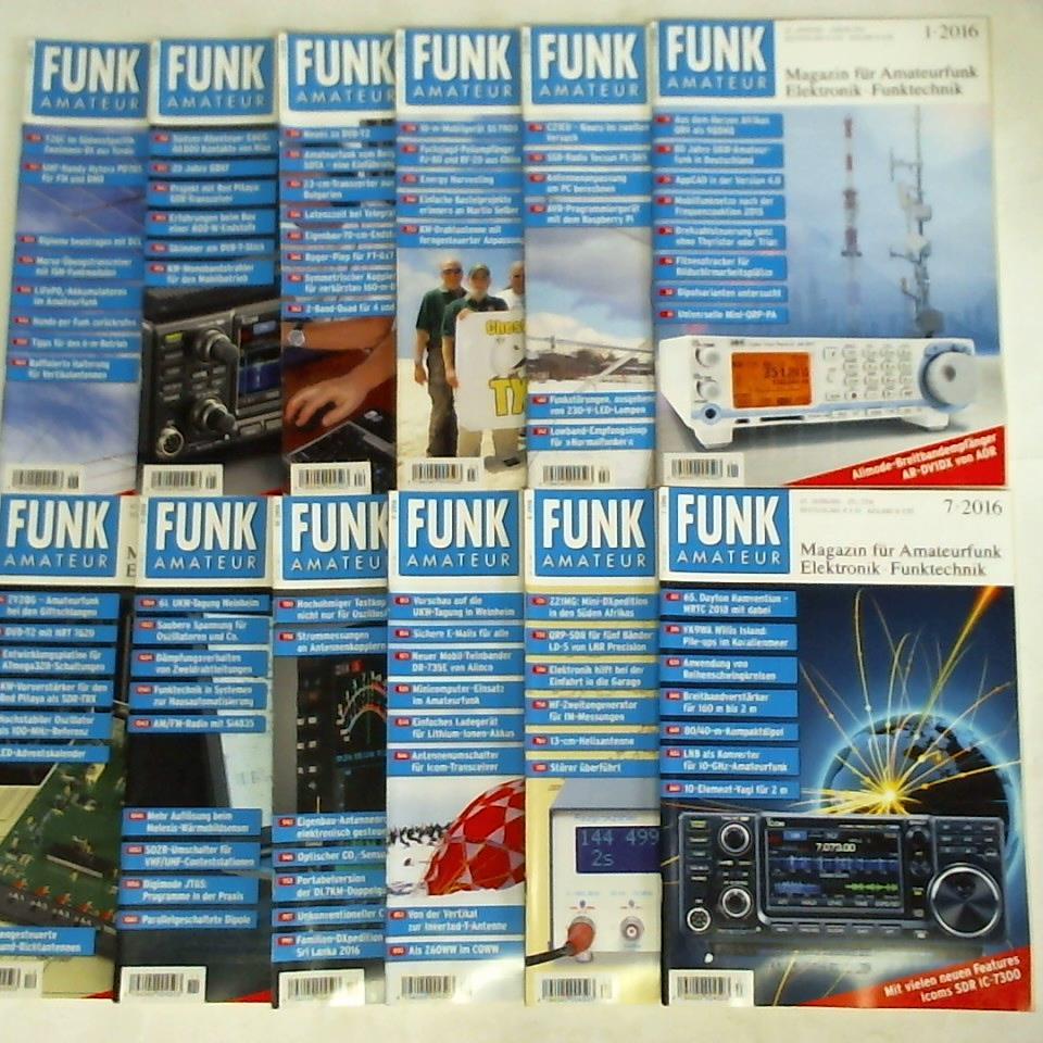 Funkamateur - Das Magazin fr Amateurfunk, Elektronik und Funktechnik - Funkamateur - 65. Jahrgang 2016, Heft 1 bis 12. Zusammen 12 Hefte