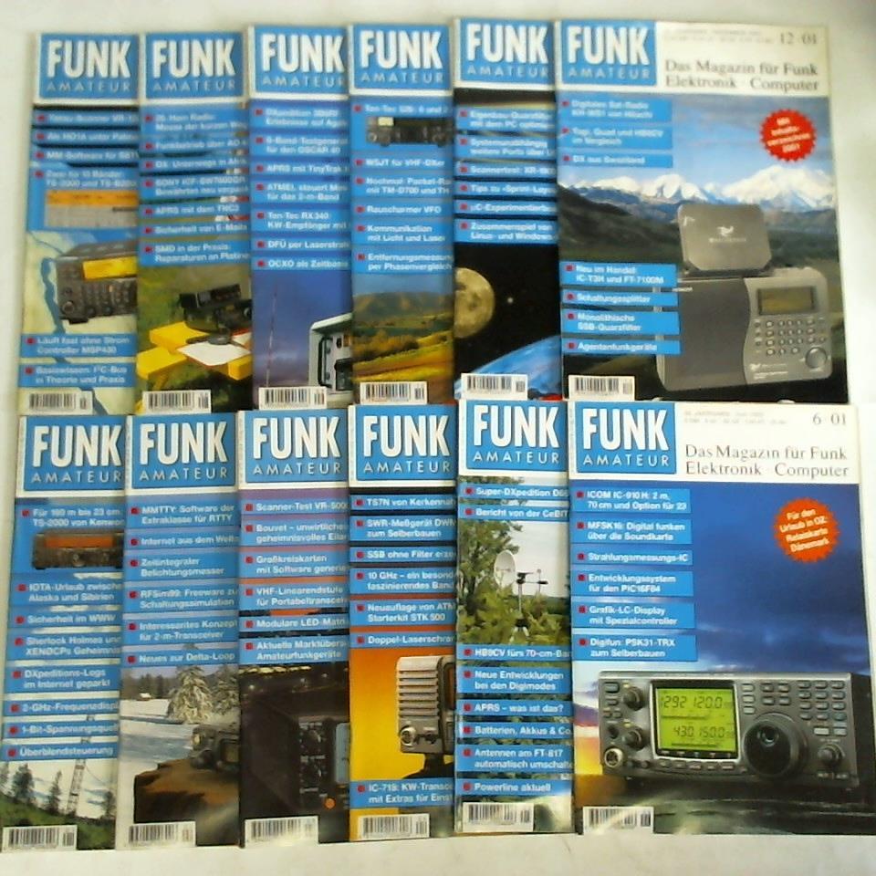 Funkamateur - Das Magazin fr Funk, Elektronik, Computer - Funkamateur - 50. Jahrgang 2001, Heft 1 bis 12. Zusammen 12 Hefte