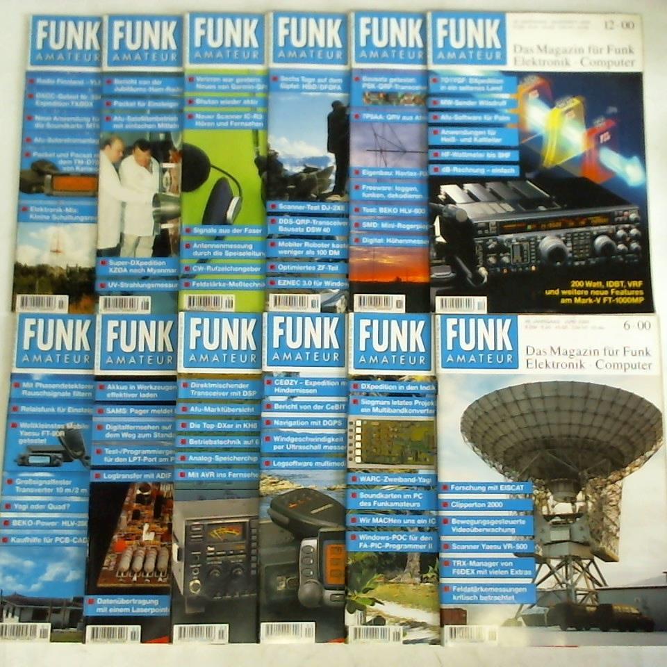 Funkamateur - Das Magazin fr Funk, Elektronik, Computer - Funkamateur - 49. Jahrgang 2000, Heft 1 bis 12. Zusammen 12 Hefte