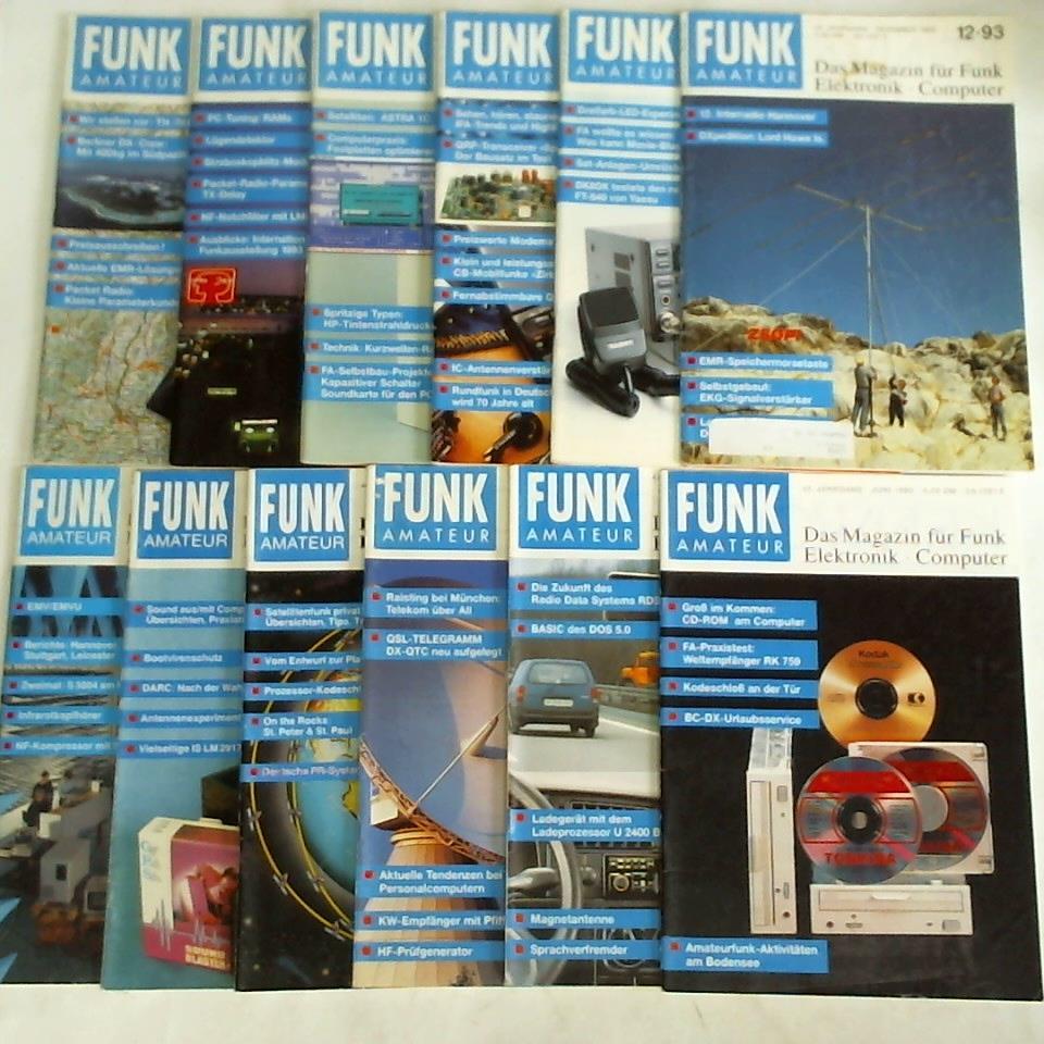 Funkamateur - Das Magazin fr Funk, Elektronik, Computer - Funkamateur - 42. Jahrgang 1993, Heft 1 bis 12. Zusammen 12 Hefte