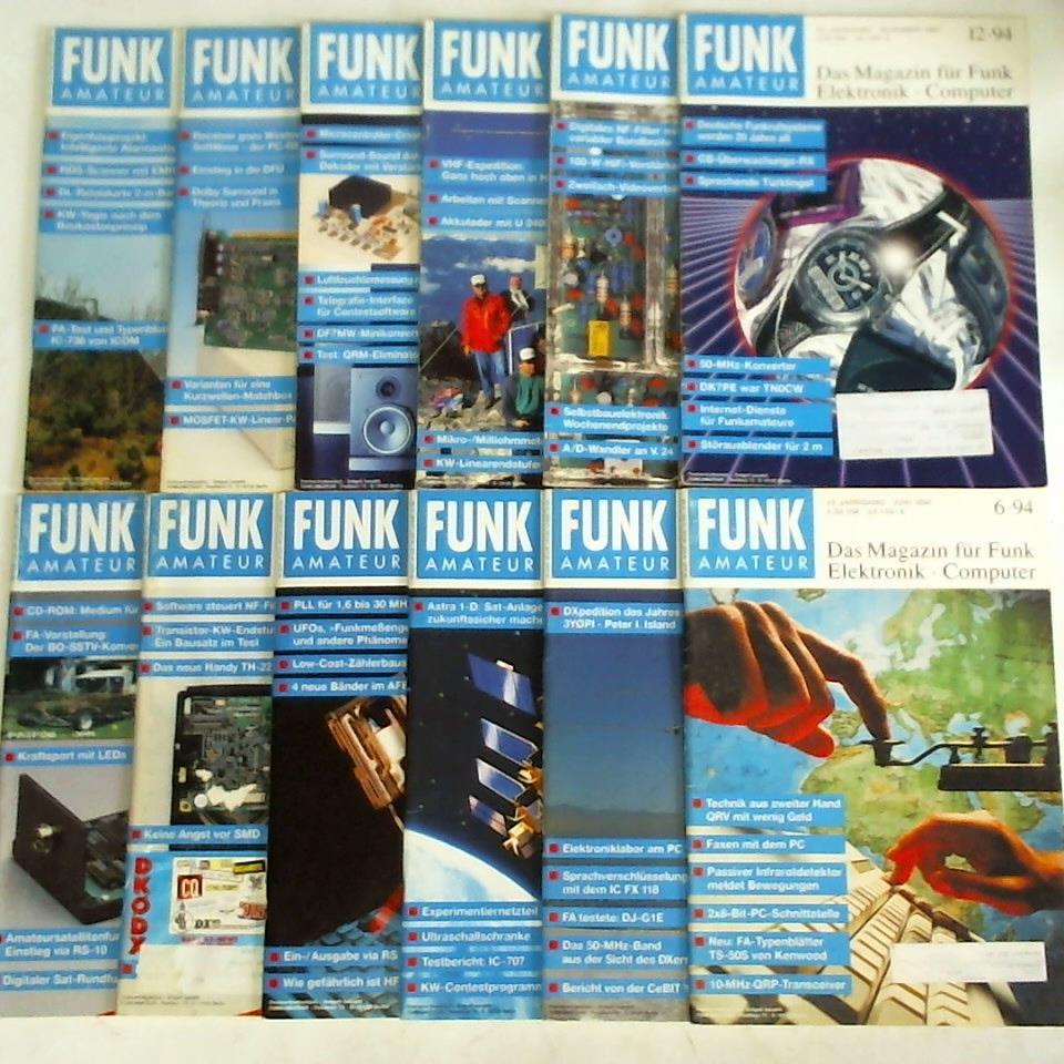 Funkamateur - Das Magazin fr Funk, Elektronik, Computer - Funkamateur - 43. Jahrgang 1994, Heft 1 bis 12. Zusammen 12 Hefte