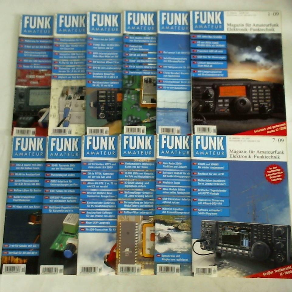 Funkamateur - Das Magazin fr Amateurfunk, Elektronik und Funktechnik - Funkamateur - 58. Jahrgang 2009, Heft 1 bis 12. Zusammen 12 Hefte