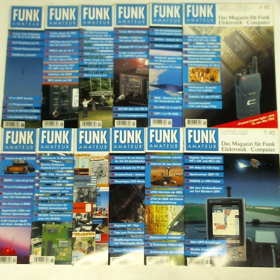 Funkamateur - Das Magazin fr Funk, Elektronik, Computer - Funkamateur - 51. Jahrgang 2002, Heft 1 bis 12. Zusammen 12 Hefte