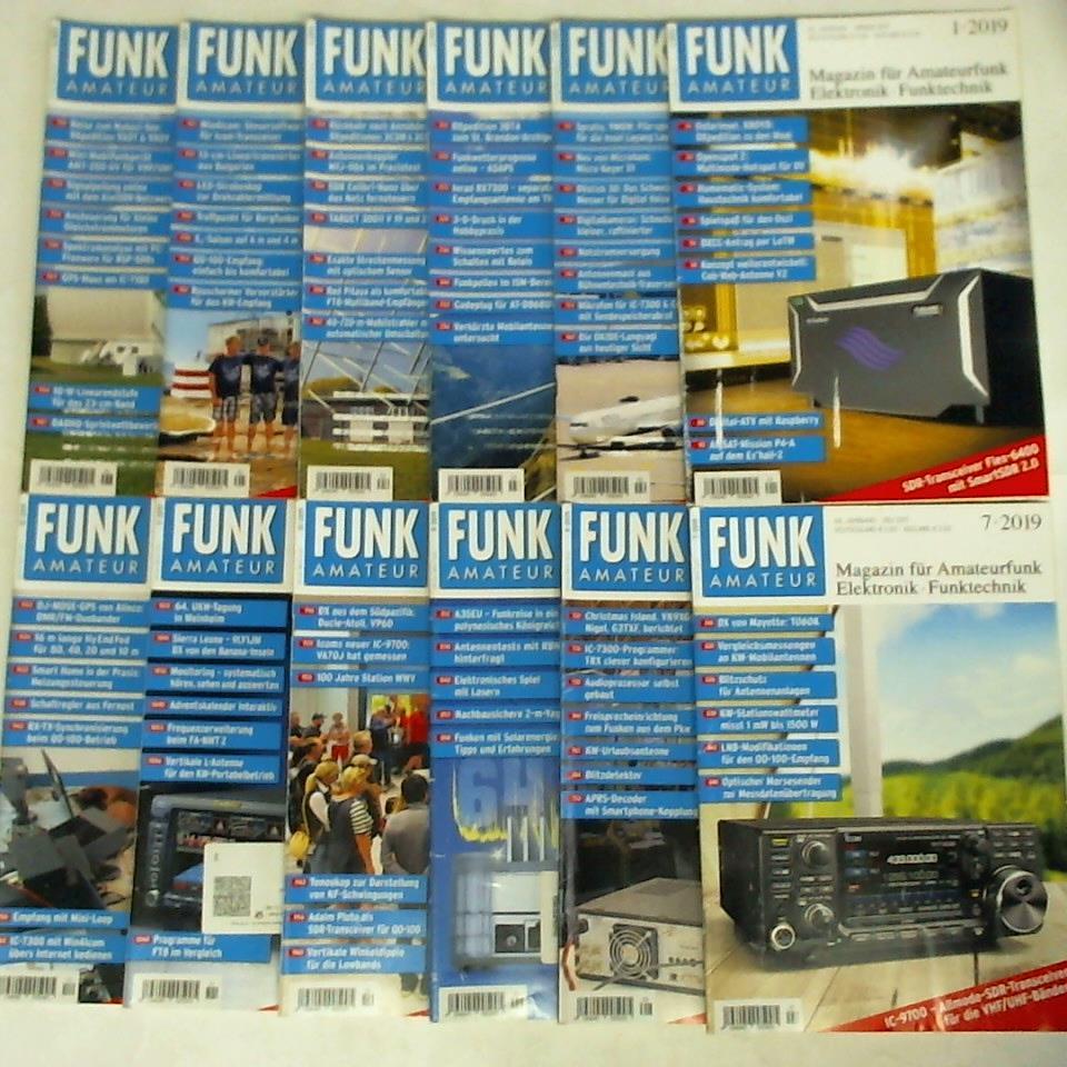 Funkamateur - Das Magazin fr Amateurfunk, Elektronik und Funktechnik - Funkamateur - 68. Jahrgang 2019, Heft 1 bis 12. Zusammen 12 Hefte