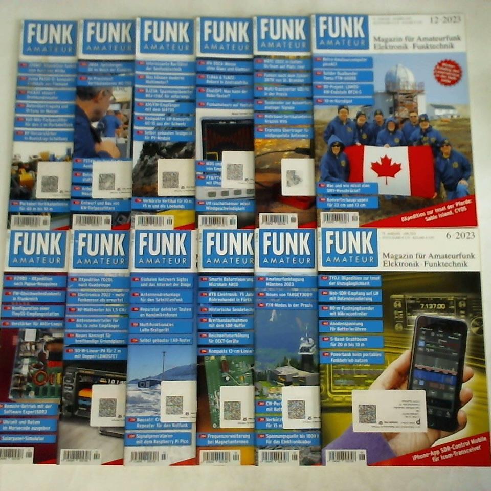Funkamateur - Das Magazin fr Amateurfunk, Elektronik und Funktechnik - Funkamateur - 72. Jahrgang 2023, Heft 1 bis 12. Zusammen 12 Hefte