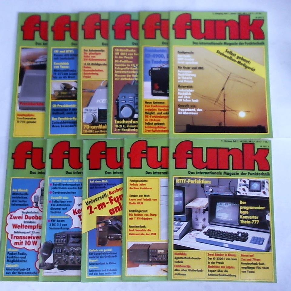 Funk - Das internationale Magazin der Funktechnik - Funk - 9. Jahrgang 1985, Heft 1 bis 11. Zusammen 11 Hefte