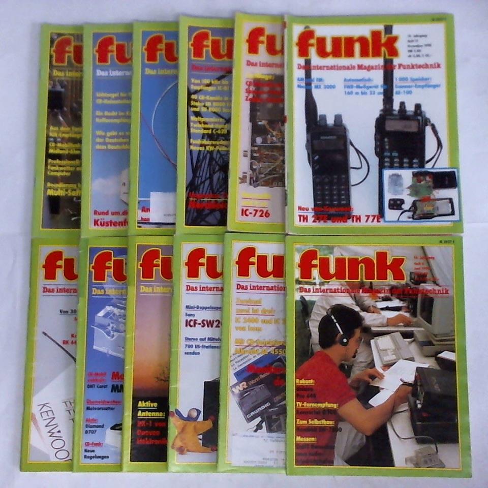 Funk - Das internationale Magazin der Funktechnik - Funk - 14. Jahrgang 1990, Heft 1 bis 12. Zusammen 12 Hefte