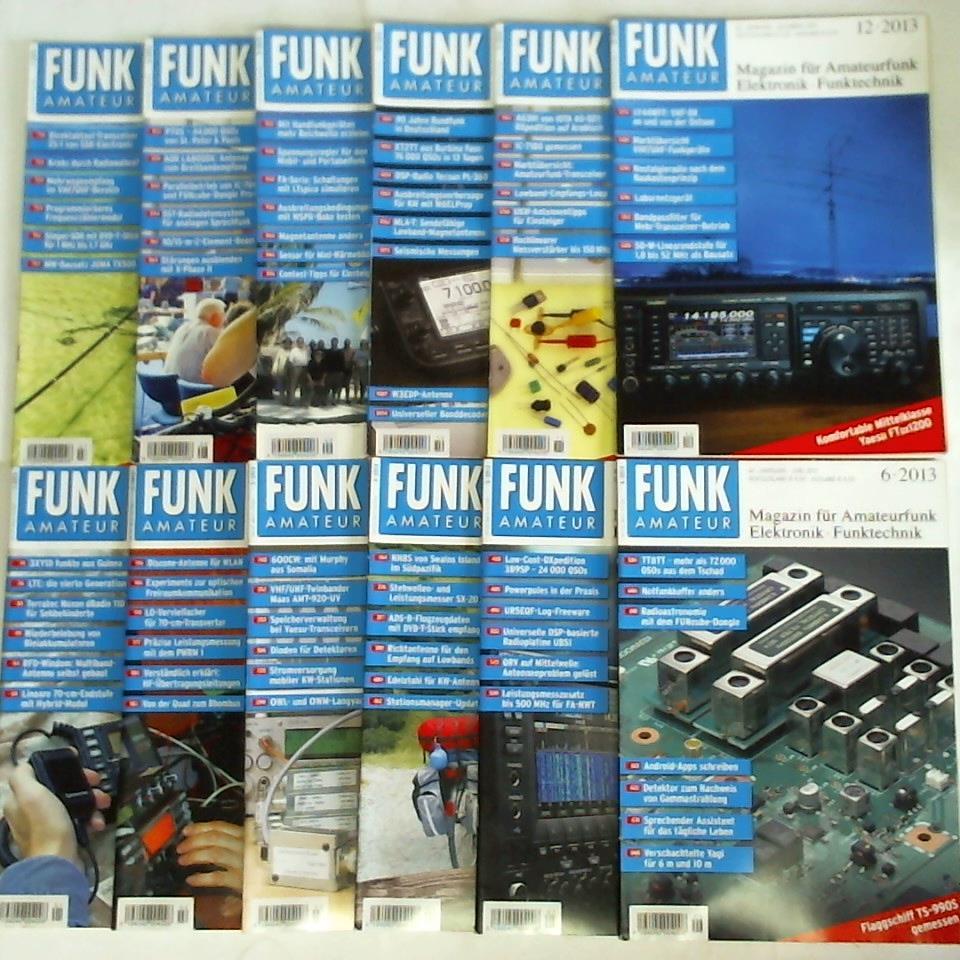Funkamateur - Das Magazin fr Amateurfunk, Elektronik und Funktechnik - Funkamateur - 62. Jahrgang 2013, Heft 1 bis 12. Zusammen 12 Hefte