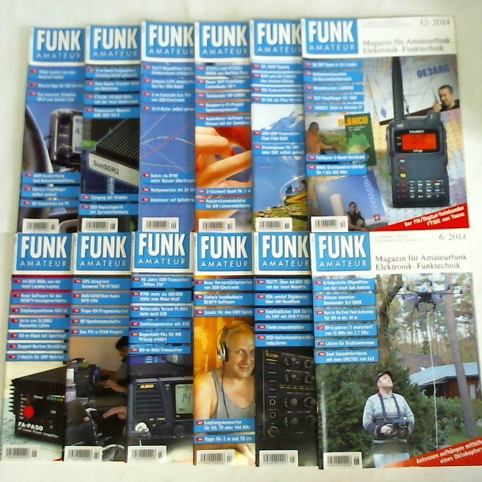 Funkamateur - Das Magazin fr Amateurfunk, Elektronik und Funktechnik - Funkamateur - 63. Jahrgang 2014, Heft 1 bis 12. Zusammen 12 Hefte