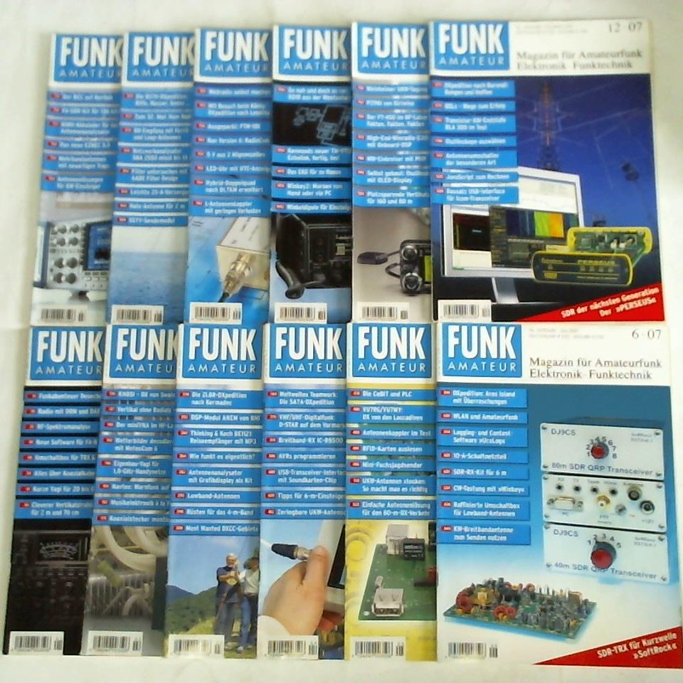 Funkamateur - Das Magazin fr Amateurfunk, Elektronik und Funktechnik - Funkamateur - 56. Jahrgang 2007, Heft 1 bis 12. Zusammen 12 Hefte