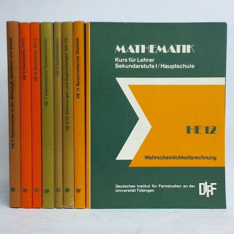 Deutsches Institut fr Fernstudien an der Universitt Tbingen (DIFF) (Hrsg.) - Mathematik - Kurs fr Lehrer, Sekundarstufe I/Hauptschule. 8 Mappen