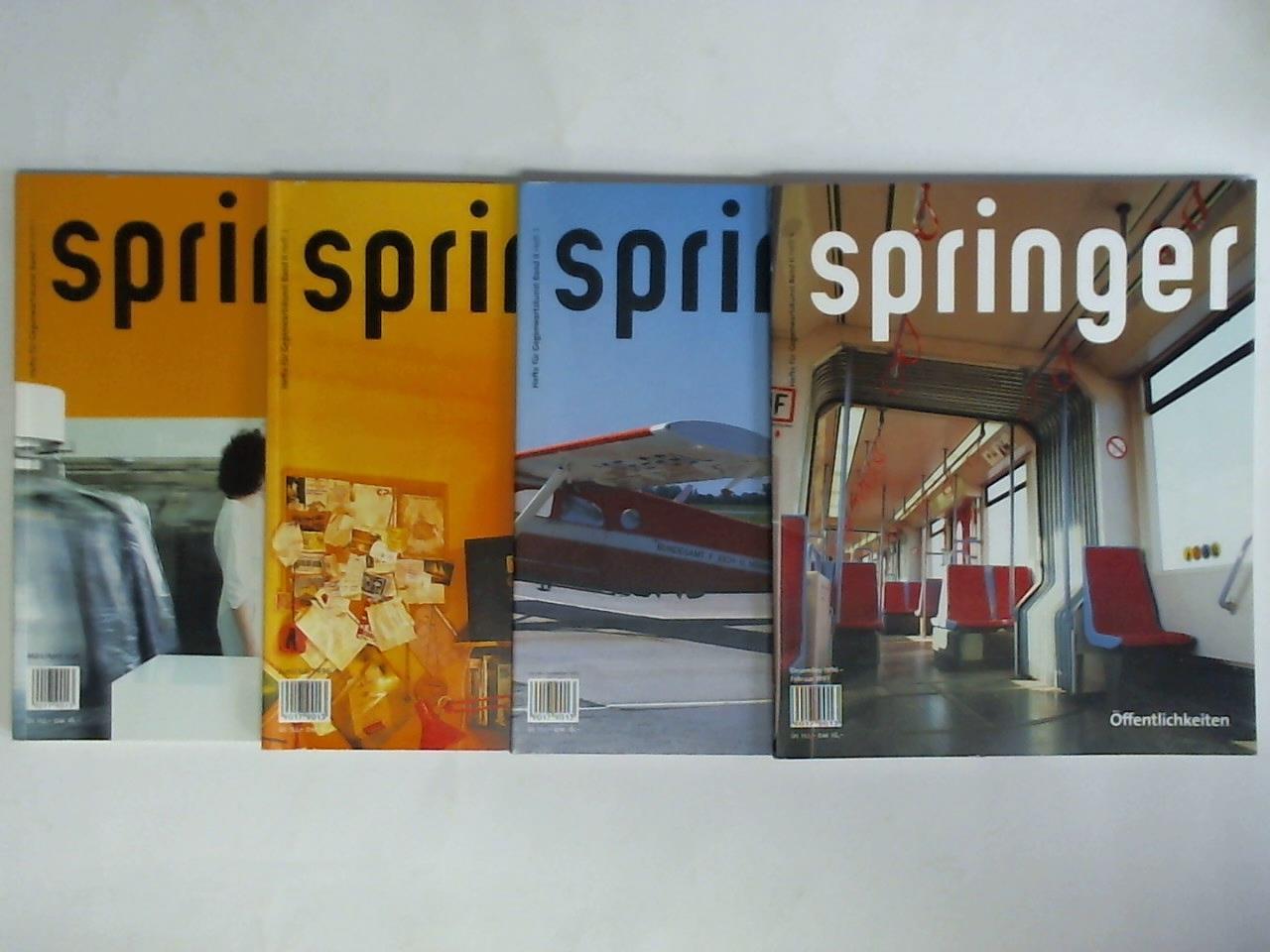 Springerin - Hefte fr Gegenwartskunst - Springerin - Band II, 1996/1997, Heft 1 bis 4. Zusammen 4 Hefte