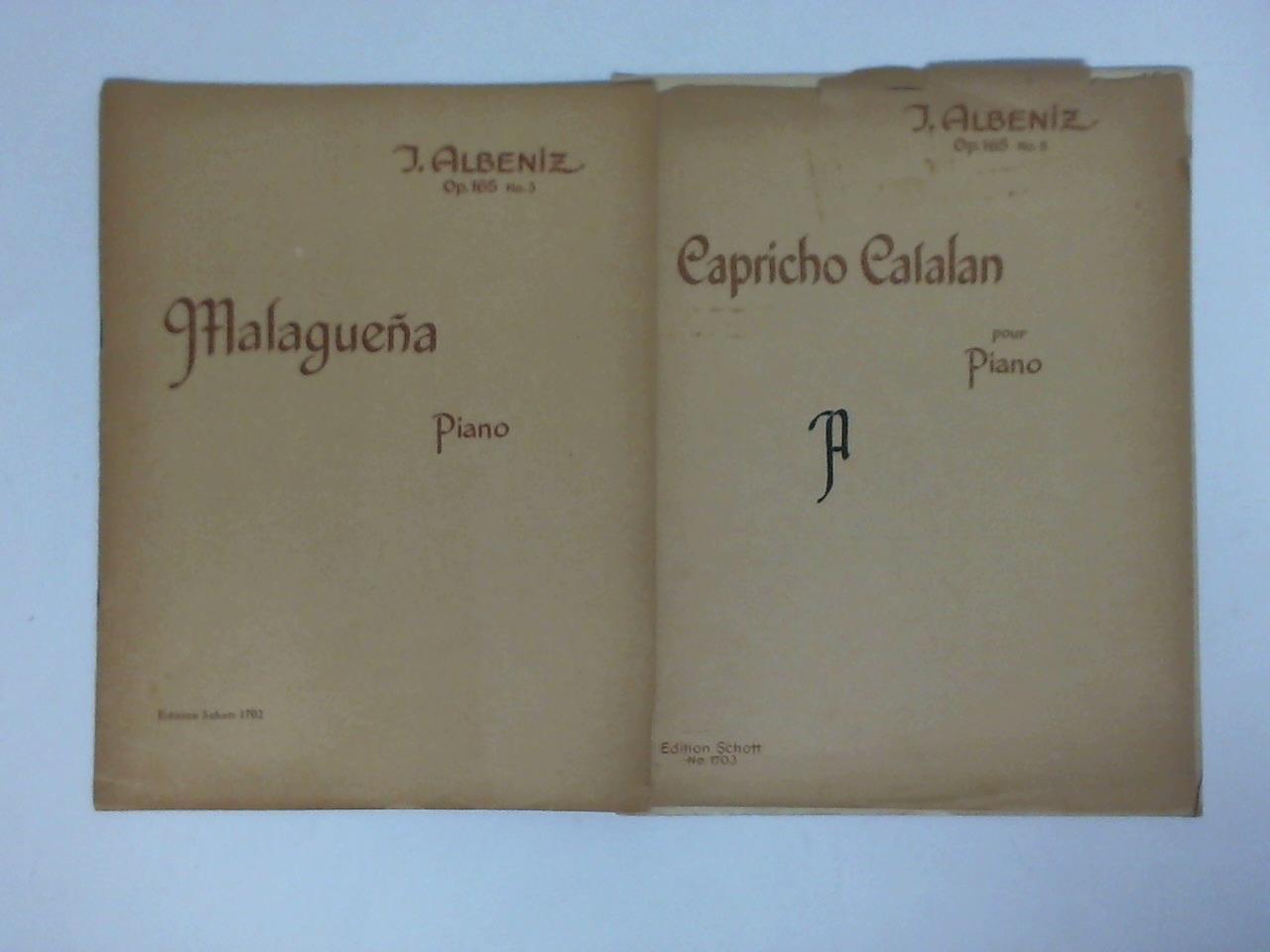 Albeniz, J. - Malaguena, Op. 165, No. 3 pour Piano