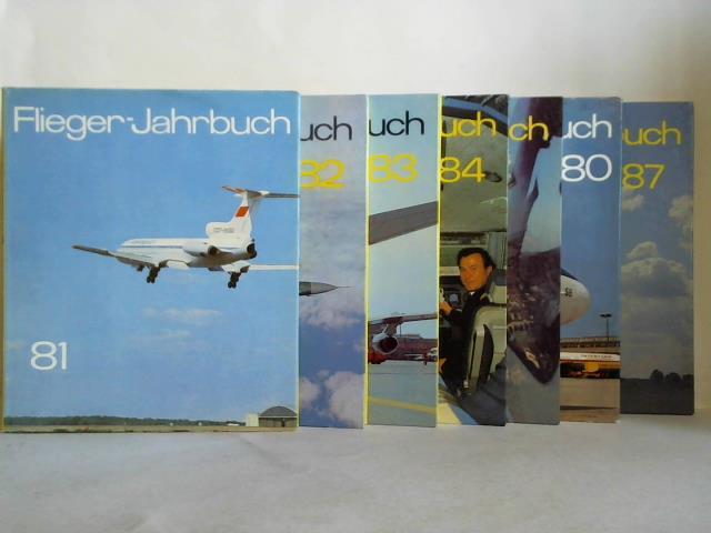 Flieger-Jahrbuch - Eine internationale Umschau der Luft- und Raumfahrt - Jahrgang 1980 bis 1987. Zusammen 7 Bnde