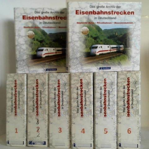 (Eisenbahn) - Das groe Archiv der Eisenbahnstrecken in Deutschland. Deutsche Bahn, Privatbahnen, Museumsbahnen. 8 Ordner