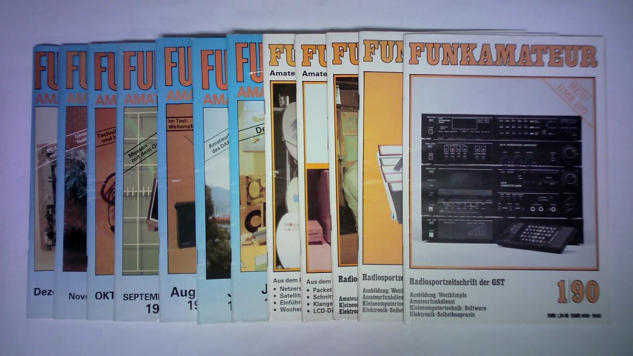 Funkamateur - Radiosportzeitschrift der GST / Amateurfunk, Funk, Elektronik, Heimcomputer - 39. Jahrgang 1990, Heft 1 bis 12. Zusammen 12 Hefte