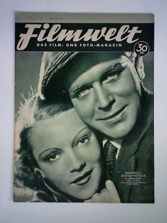 Filmwelt. Das Film- und Foto-Magazin - Berlin, 27. August 1933, Nummer 35