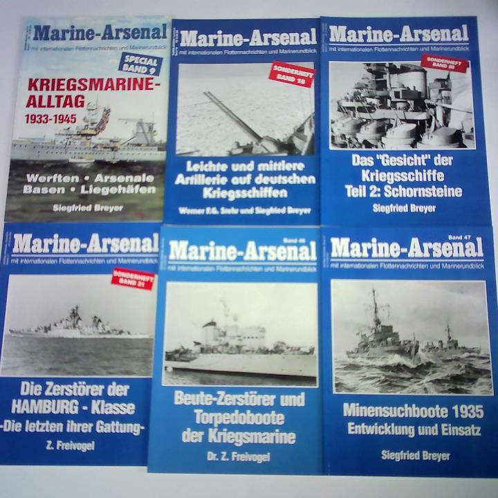 Marine-Arsenal mit internationalen Flottennachrichten und Marinerundblick - 6 Hefte