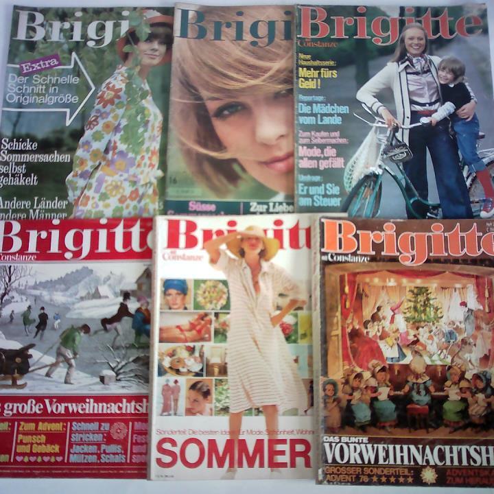 Brigitte (Magazin) - 6 Ausgaben von 1965 bis 1976