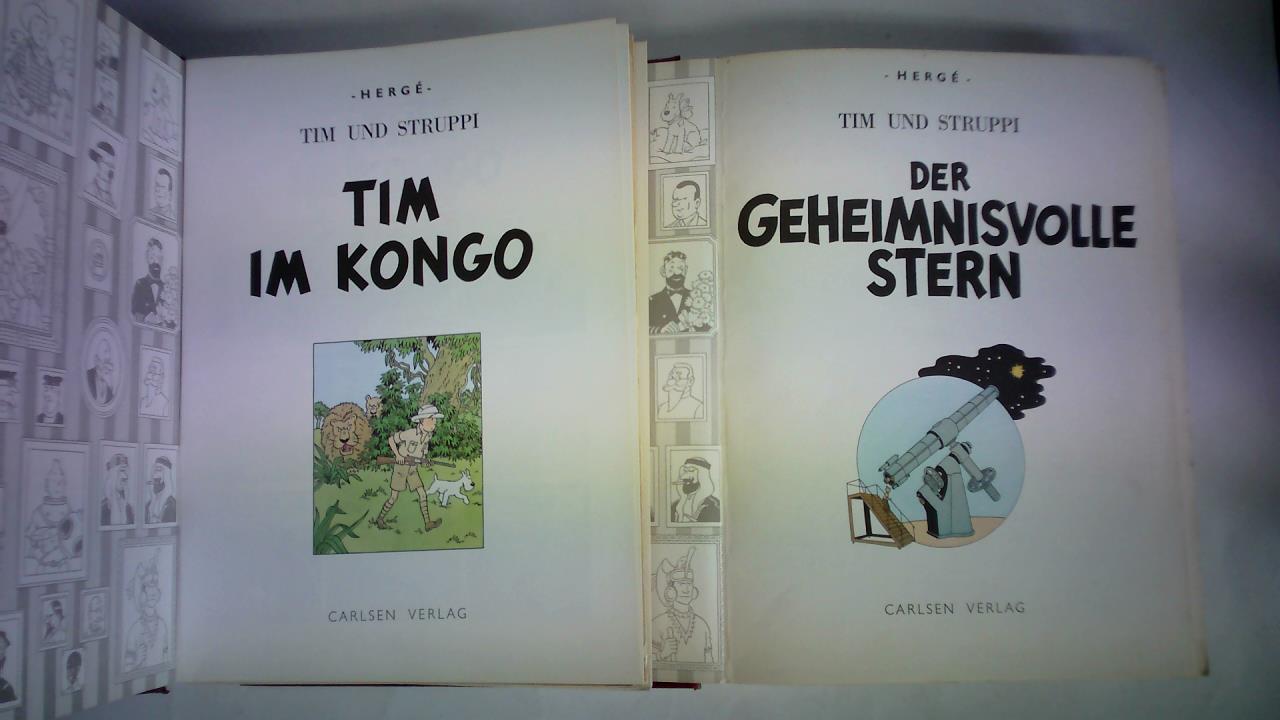 Herg - Tim und Struppi. 12 Hefte in 2 Sammelbnden