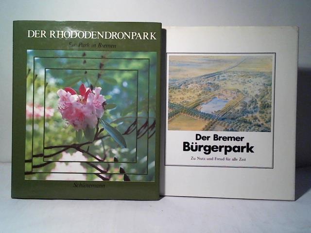 Bremer Landesbank Kreditanstalt (Hrsg.)/ Czerski, Titus E./ Heft, Lothar - Der Bremer Brgerpark. Zu Nutz und Freud fr alle Zeit/ Der Rhododendronpark. Ein Park in Bremen. 2 Bnde