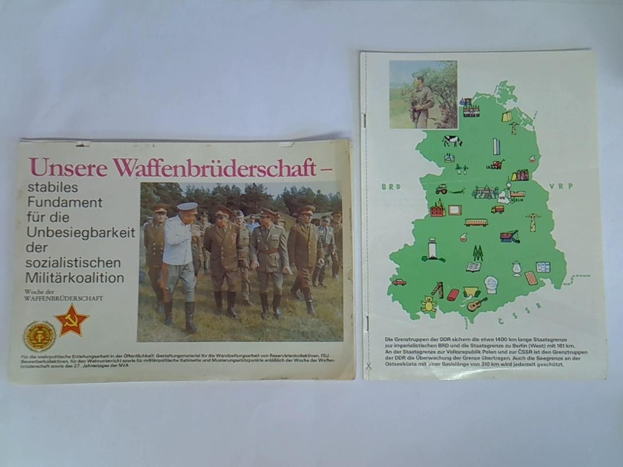 11 Plakate in 2 Bögen zum Auseinanderschneiden