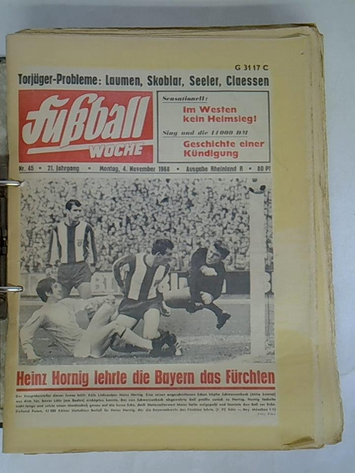 21. Jahrgang 1968, Heft 1 bis 45 (ohne Heft 41). Zusammen 44 Hefte