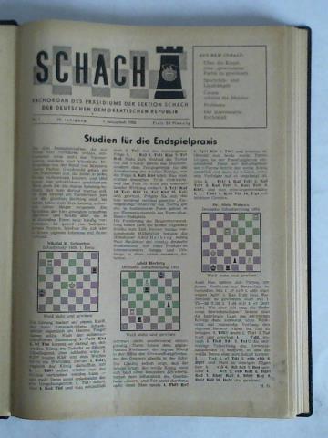 Schach - Fachorgan des Prsidiums der Sektion Schach der Deutschen Demokratischen Republik - 10. Jahrgang 1956, Nr. 1 bis 24 zusammen in einem Band