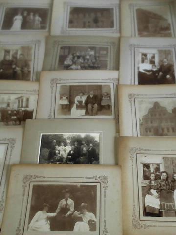 (Fotografie) - 24 groe Aufnahmen der Familie Otto und Emil Dauch
