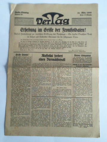 Tag, Der - Nummer 68, Berlin/Dienstag, 21. Mrz 1933